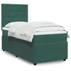 Image de vidaXL Sommier Ã  lattes de lit avec matelas Vert foncÃ© 100x200 cm