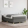 Image de vidaXL Sommier Ã  lattes de lit et matelas bleu 160x200 cm velours