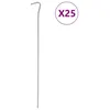 Image de vidaXL Piquets de tente 25 pcs 30 cm Ø4 mm acier galvanisé4009323