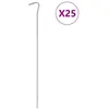 Image de vidaXL Piquets de tente 25 pcs 30 cm Ø7 mm acier galvanisé4009327