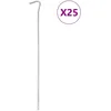 Image de vidaXL Vidaxl Piquets De Tente 25 Pcs 30 Cm Ø7 Mm Acier Galvanisé