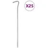 Image de vidaXL Piquets de tente 25 pcs 23 cm Ø5 mm acier galvanisé4009333
