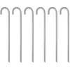 Image de vidaXL Piquets de tente 6 pcs 41,5 cm Ø12 mm acier galvanisé4009343