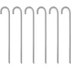 Image de Vidaxl Piquets De Tente 6 Pcs 41,5 Cm Ø12 Mm Acier Galvanisé