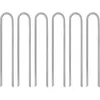 Image de Vidaxl Piquets De Tente 6 Pcs En Forme De U 30 Cm Ã7mm Acier GalvanisÃ©