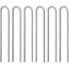 Image de vidaXL Vidaxl Piquets De Tente 6 Pcs Forme De U 41,5 Cm Ø12mm Acier Galvanisé