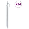 Image de vidaXL Piquets de tente 24pcs en forme de V 24cm Ø20mm acier galvanisé4009352