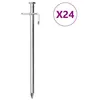 Image de vidaXL Piquets de tente 24 pcs 19,5 cm 8 mm acier galvanisé4009358