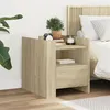 Image de vidaXL Table de chevet chêne sonoma 45x50x50 cm bois d’ingénierie848278