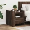 Image de vidaXL Table de chevet chêne marron 45x50x50 cm bois d’ingénierie848282