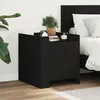 Image de vidaXL Table de chevet noir 45x50x50 cm bois d’ingénierie848298