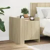 Image de vidaXL Table de chevet chÃªne sonoma 45x50x50 cm bois d'ingÃ©nierie