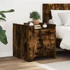 Image de vidaXL Table de chevet chêne fumé 45x50x50 cm bois d'ingénierie848301