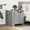 Image de vidaXL Table de chevet sonoma gris 45x50x50 cm bois d'ingénierie848302