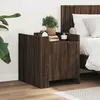 Image de vidaXL Table de chevet chÃªne marron 45x50x50 cm bois d'ingÃ©nierie
