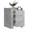 Image de vidaXL Table de chevet gris béton 45x50x65 cm bois d'ingénierie848307
