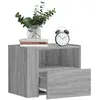 Image de vidaXL Table de chevet murale sonoma gris 45x30x35 cm848321