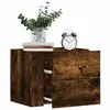 Image de vidaXL Tables de chevet murales 2 pcs chêne fumé 45x30x35 cm848334