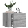 Image de vidaXL Tables de chevet murales 2 pcs sonoma gris 45x30x35 cm848336