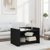 Image de vidaXL Table basse noir 80x50x50 cm bois d'ingénierie848340