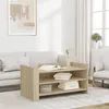 Image de vidaXL Table basse chêne sonoma 100x50x50 cm bois d'ingénierie848348