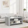 Image de vidaXL Table basse sonoma gris 100x50x50 cm bois d'ingénierie848351
