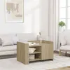 Image de vidaXL Table basse chêne sonoma 80x50x50 cm bois d'ingénierie848355