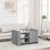 Image de vidaXL Table basse sonoma gris 80x50x50 cm Bois d'ingénierie848358