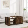 Image de vidaXL Table basse chêne fumé 100x50x50 cm bois d'ingénierie848364