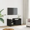 Image de vidaXL Meuble TV noir 80x35x40 cm bois dÂ¿ingÃ©nierie