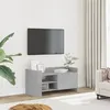 Image de vidaXL Meuble TV gris béton 80x35x40 cm bois d'ingénierie848370
