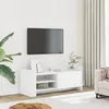 Image de vidaXL Meuble TV Blanc 100x35x40 cm Bois d'ingénierie848374