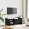 Image de vidaXL Meuble TV Noir 100x35x40 cm Bois d'ingénierie848375