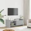 Image de vidaXL Meuble TV Gris béton 100x35x40 cm Bois d'ingénierie848377