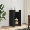 Image de vidaXL Buffet noir 45x35x75 cm bois d’ingénierie848382