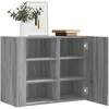 Image de vidaXL Vidaxl Armoire Murale Sonoma Gris 75x35x60 Cm Bois D'ingénierie