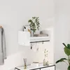 Image de vidaXL ÃtagÃ¨re murale blanc 70,5x35x30,5 cm bois d'ingÃ©nierie
