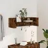 Image de Vidaxl ÃtagÃ¨re Murale ChÃªne FumÃ© 100x35x30,5 Cm Bois D'ingÃ©nierie