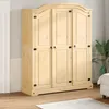 Image de vidaXL Vidaxl Garde-Robe Corona 151,5x52x186 Cm Bois De Pin Massif