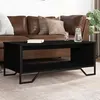 Image de vidaXL Table basse noir 100x51x40 cm bois d'ingénierie848479