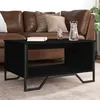 Image de vidaXL Table basse noir 75x51x40 cm bois d'ingénierie848484