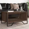 Image de vidaXL Table basse chêne marron 75x51x40 cm bois d'ingénierie848488