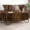 Image de vidaXL Table basse chêne fumé 100x51x40 cm bois d'ingénierie848491