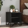 Image de vidaXL Tables de chevet 2 pcs noir 40x30x40 cm bois d'ingÃ©nierie