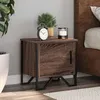 Image de vidaXL Tables de chevet 2pcs chêne marron 40x30x40cm bois d'ingénierie848523