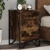 Image de vidaXL Table de chevet chÃªne fumÃ© 40x41x60 cm bois d'ingÃ©nierie