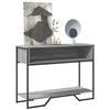 Image de vidaXL Table console sonoma gris 100x35x74,5 cm bois d'ingénierie848532