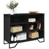 Image de vidaXL Buffet noir 101x35,5x74,5 cm bois d'ingénierie848554