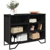 Image de vidaXL Vidaxl Buffet Noir 101x35,5x74,5 Cm Bois D'ingénierie