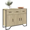 Image de Vidaxl Buffet ChÃªne Sonoma 97x32,5x74,5 Cm Bois D'ingÃ©nierie